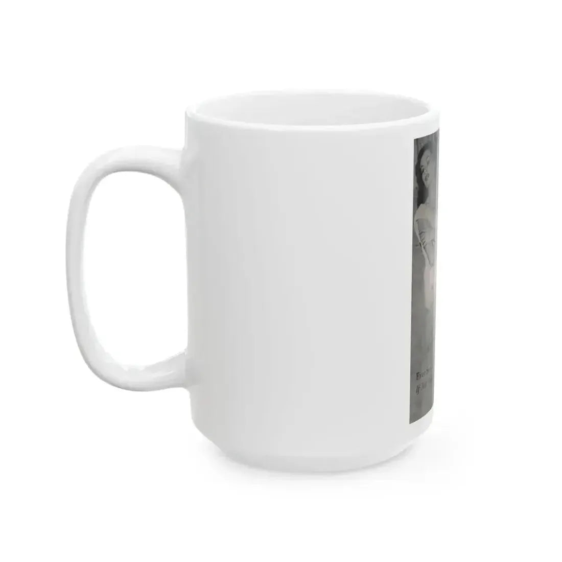 Anita Ekberg #400 - PHOTO Digest Mag. Nov. '55 - Inside of Cover 1 B&W Pic (Vintage Female Icon) White Coffee Mug - Go Mug Yourself