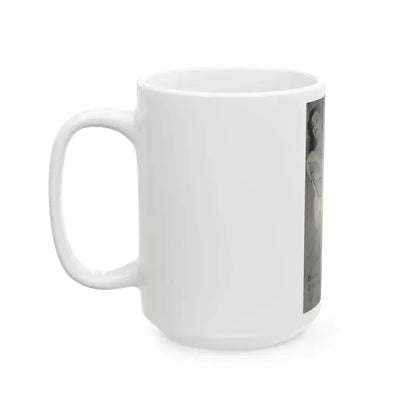 Anita Ekberg #400 - PHOTO Digest Mag. Nov. '55 - Inside of Cover 1 B&W Pic (Vintage Female Icon) White Coffee Mug - Go Mug Yourself