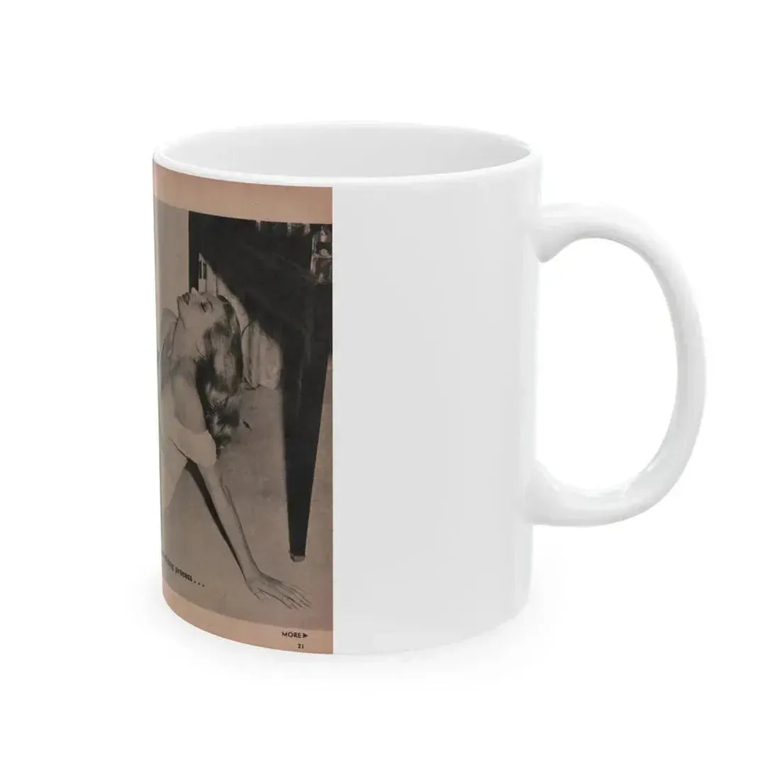 Anita Ekberg #402 - PHOTO Digest Mag. Nov. '55 - 2 Pages, 1 B&W Centerfold (Vintage Female Icon) White Coffee Mug - Go Mug Yourself