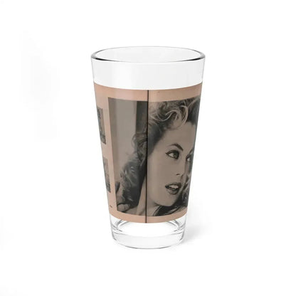 Anita Ekberg #403 - PHOTO Digest Mag. Nov. '55 - 2 Pages, 3 B&W Pics (Vintage Female Icon) Pint Glass 16oz 16oz - Go Mug Yourself
