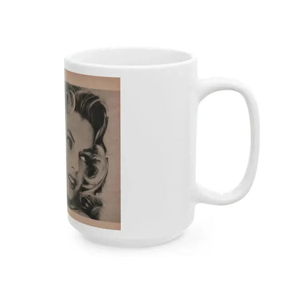 Anita Ekberg #403 - PHOTO Digest Mag. Nov. '55 - 2 Pages, 3 B&W Pics (Vintage Female Icon) White Coffee Mug - Go Mug Yourself