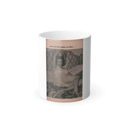 Anita Ekberg #405 - PHOTO Digest Mag. Nov. '55 - 1 Page, 1 B&W Pic (Vintage Female Icon) Color Changing Coffee Mug 11oz - Go Mug Yourself