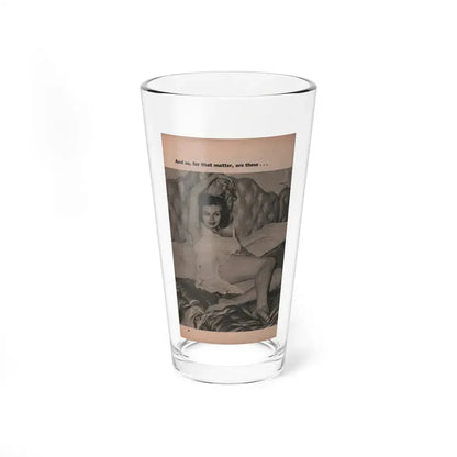 Anita Ekberg #405 - PHOTO Digest Mag. Nov. '55 - 1 Page, 1 B&W Pic (Vintage Female Icon) Pint Glass 16oz 16oz - Go Mug Yourself