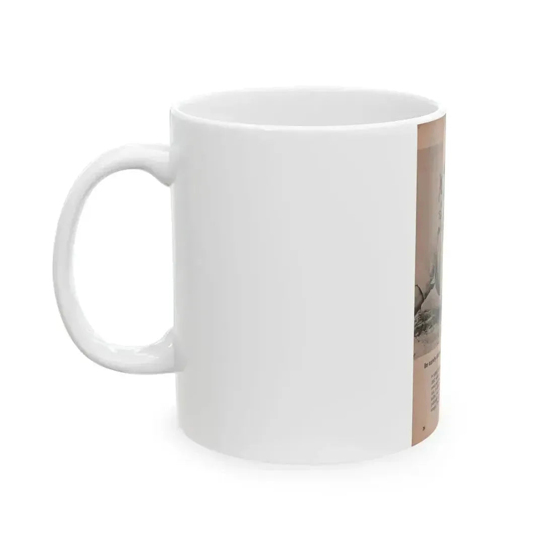 Anita Ekberg #406 - PHOTO Digest Mag. Nov. '55 - 1 Page, 1 B&W Pic (Vintage Female Icon) White Coffee Mug - Go Mug Yourself