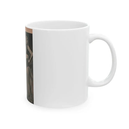 Anita Ekberg #411 - EYE Digest Mag. Nov. '53 - 1 Page & 1 B&W Photo (Vintage Female Icon) White Coffee Mug - Go Mug Yourself