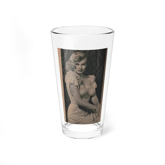 Anita Ekberg #412 - EYE Digest Mag. Nov. '53 - 1 Page & 1 B&W Photo (Vintage Female Icon) Pint Glass 16oz 16oz - Go Mug Yourself