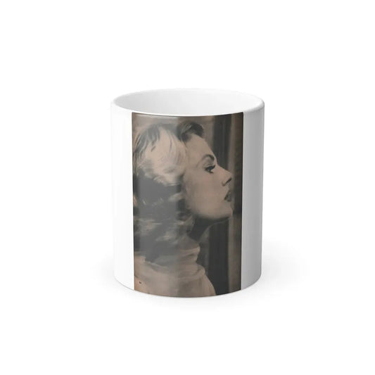 Anita Ekberg #414 - EYE Digest Mag. Nov. '53 - 1 Page, 1 B&W Photo (Vintage Female Icon) Color Changing Coffee Mug 11oz - Go Mug Yourself
