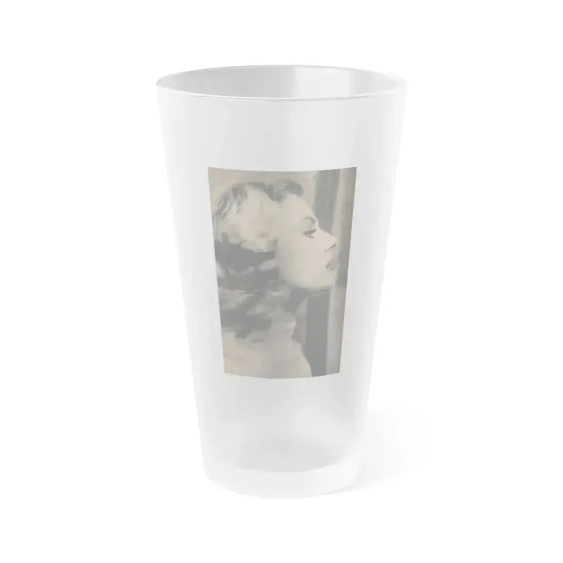 Anita Ekberg #414 - EYE Digest Mag. Nov. '53 - 1 Page, 1 B&W Photo (Vintage Female Icon) Frosted Pint Glass 16oz 16oz Frosted - Go Mug Yourself