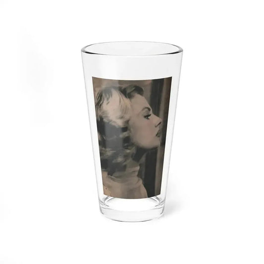 Anita Ekberg #414 - EYE Digest Mag. Nov. '53 - 1 Page, 1 B&W Photo (Vintage Female Icon) Pint Glass 16oz 16oz - Go Mug Yourself