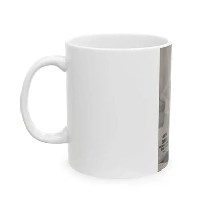 Anita Ekberg #417 - EYE Digest Mag. Jan. '54 - Reverse of Cover 1 B&W Photo (Vintage Female Icon) White Coffee Mug - Go Mug Yourself