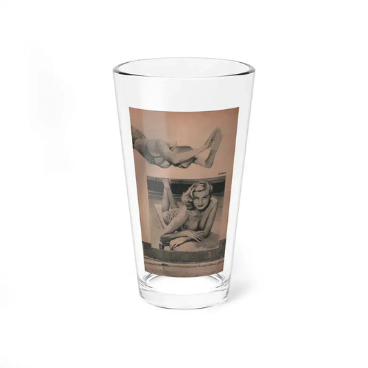 Anita Ekberg #422 - EYE Digest Mag. Jan. '54 - 1 Page & 1 B&W Photo (Vintage Female Icon) Pint Glass 16oz 16oz - Go Mug Yourself