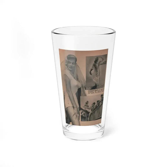 Anita Ekberg #422 - EYE Digest Mag. Jan. '54 - 1 Page, 3 B&W Pics+Caption (Vintage Female Icon) Pint Glass 16oz 16oz - Go Mug Yourself