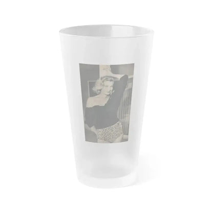 Anita Ekberg #423 - EYE Digest Mag. Jan. '54 - 1 Page & 1 B&W Photo (Vintage Female Icon) Frosted Pint Glass 16oz 16oz Frosted - Go Mug Yourself