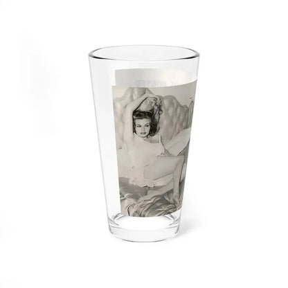 Anita Ekberg #425 - 1 Large B&W Photp & 4 Small B&W Photos & Article from Earl Wilson's Showgirls Mag. '56 (Vintage Female Icon) Pint Glass 16oz - Go Mug Yourself
