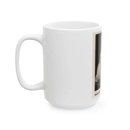 Anita Ekberg #427 - Earl Wilson's Showgirls Mag. '56 - 1 Small B&W Photo & Article on Reverside of Cover (Vintage Female Icon) White Coffee Mug - Go Mug Yourself