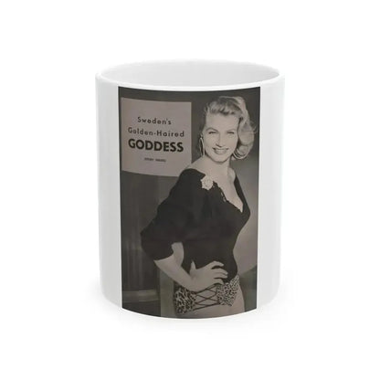 Anita Ekberg #428 - PHOTO Digest Mag. May '54 - 1 Page & 1 B&W Photo on Reverse Side Of Cover (Vintage Female Icon) White Coffee Mug 11oz - Go Mug Yourself
