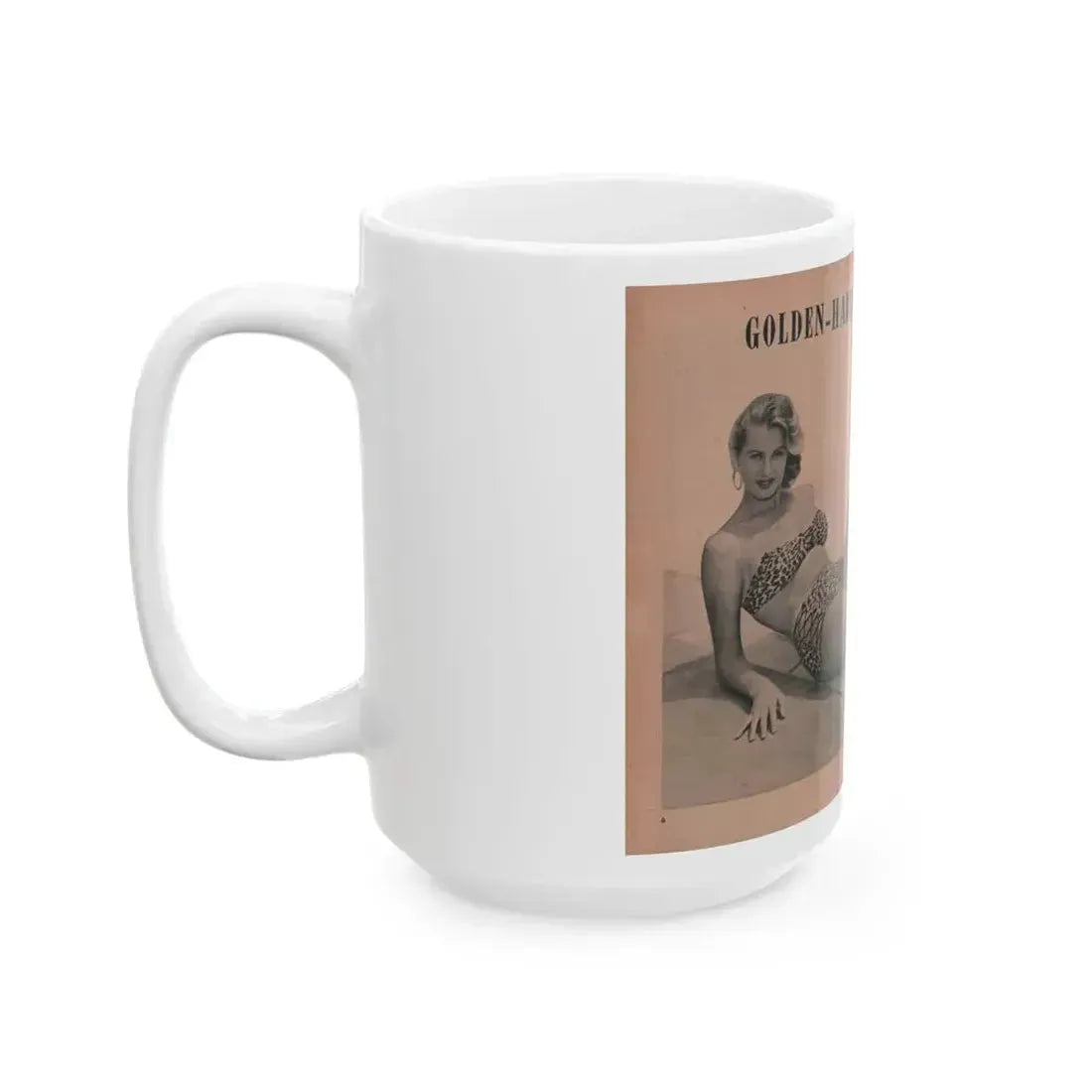 Anita Ekberg #429 - PHOTO Digest Mag. May '54 - 2 Pages 1 B&W Centerfold & 1 Other (Vintage Female Icon) White Coffee Mug - Go Mug Yourself