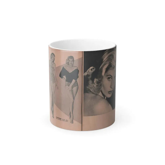 Anita Ekberg #430 - PHOTO Digest Mag. May '54 - 2 Pages & 3 B&W Photos (Vintage Female Icon) Color Changing Mug 11oz 11oz - Go Mug Yourself