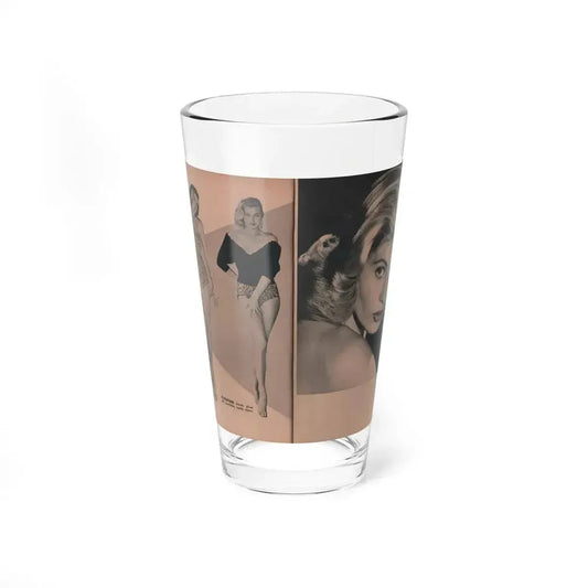 Anita Ekberg #430 - PHOTO Digest Mag. May '54 - 2 Pages & 3 B&W Photos (Vintage Female Icon) Pint Glass 16oz 16oz - Go Mug Yourself