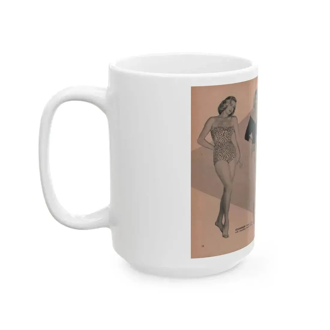 Anita Ekberg #430 - PHOTO Digest Mag. May '54 - 2 Pages & 3 B&W Photos (Vintage Female Icon) White Coffee Mug - Go Mug Yourself