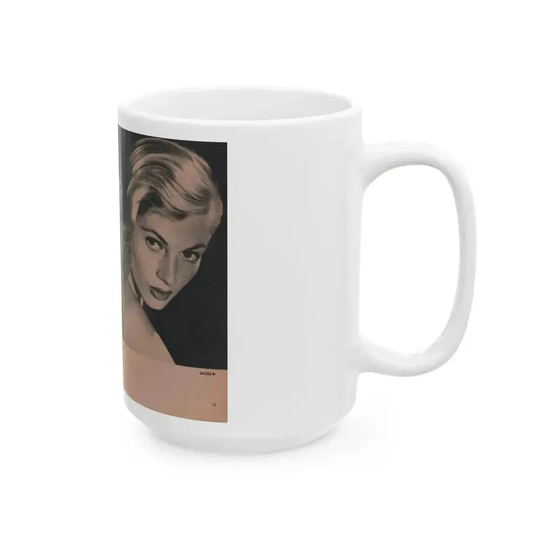 Anita Ekberg #430 - PHOTO Digest Mag. May '54 - 2 Pages & 3 B&W Photos (Vintage Female Icon) White Coffee Mug - Go Mug Yourself