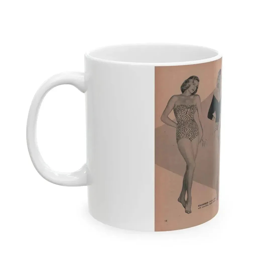 Anita Ekberg #430 - PHOTO Digest Mag. May '54 - 2 Pages & 3 B&W Photos (Vintage Female Icon) White Coffee Mug - Go Mug Yourself