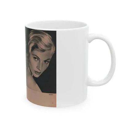 Anita Ekberg #430 - PHOTO Digest Mag. May '54 - 2 Pages & 3 B&W Photos (Vintage Female Icon) White Coffee Mug - Go Mug Yourself