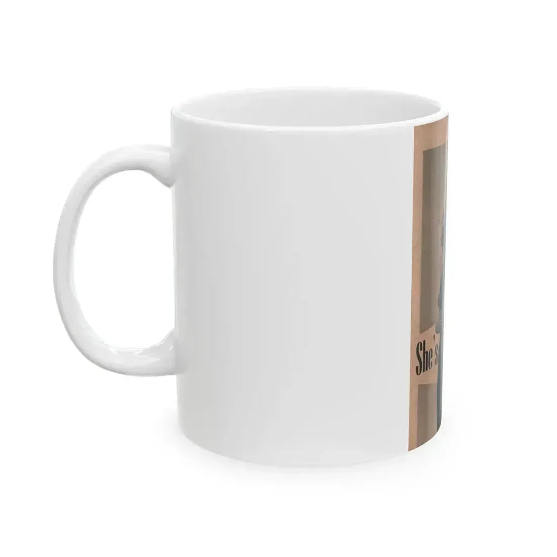 Anita Ekberg #432 - PHOTO Digest March '55 - 1 Page & 1 B&W Photo on Reverse Side of Cover (Vintage Female Icon) White Coffee Mug - Go Mug Yourself