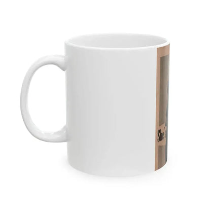 Anita Ekberg #432 - PHOTO Digest March '55 - 1 Page & 1 B&W Photo on Reverse Side of Cover (Vintage Female Icon) White Coffee Mug - Go Mug Yourself