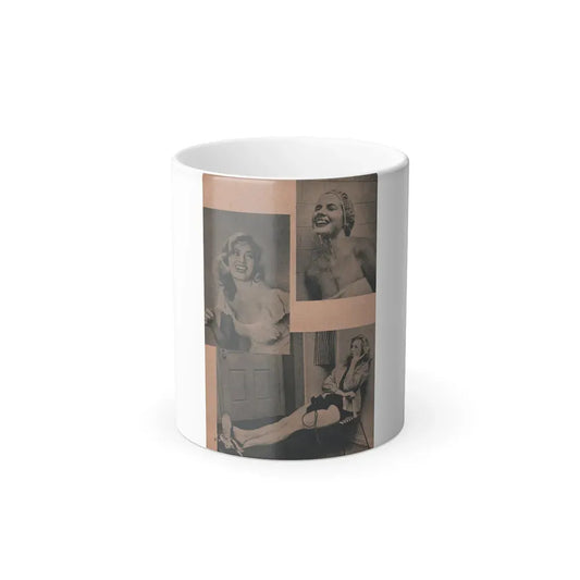 Anita Ekberg #434 - PHOTO Digest March '55 - 2 Pages & 3 B&W Photos (Vintage Female Icon) Color Changing Mug 11oz 11oz - Go Mug Yourself