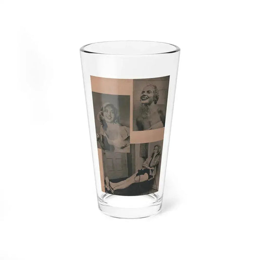 Anita Ekberg #434 - PHOTO Digest March '55 - 2 Pages & 3 B&W Photos (Vintage Female Icon) Pint Glass 16oz 16oz - Go Mug Yourself