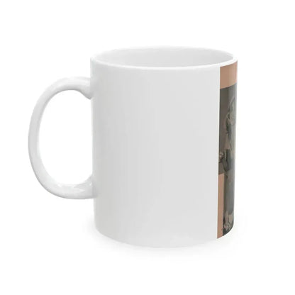 Anita Ekberg #434 - PHOTO Digest March '55 - 2 Pages & 3 B&W Photos (Vintage Female Icon) White Coffee Mug - Go Mug Yourself