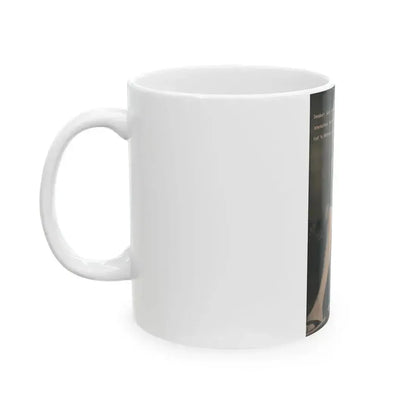 Anita Ekberg #435 - PHOTO Digest March '55 - 1 Pages, 1 B&W Photo & Caption (Vintage Female Icon) White Coffee Mug - Go Mug Yourself