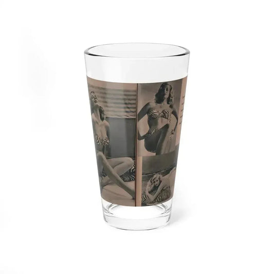Anita Ekberg #436 - PHOTO Digest March '55 - 3 Pages, 3 B&W Photos & Caption (Vintage Female Icon) Pint Glass 16oz 16oz - Go Mug Yourself