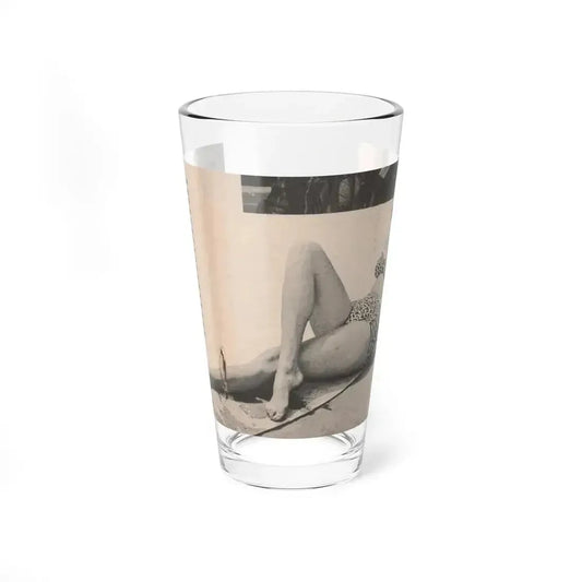 Anita Ekberg #438 - 1 Page & 1 B&W & Short Article from Tempo Pocket Mag. 1-7-55 (Vintage Female Icon) Pint Glass 16oz 16oz - Go Mug Yourself