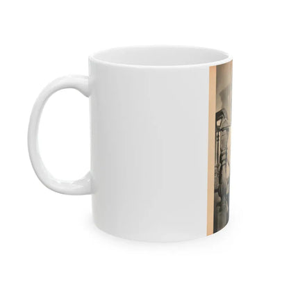 Anita Ekberg #439 - Vintage 8.5x10.5 B&W Full Page Pin-Up Circa 1950's (Vintage Female Icon) White Coffee Mug - Go Mug Yourself