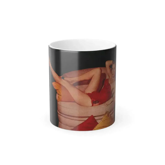 Anita Ekberg #442 - 1 Full Page Color Photo from Photoplay Pin-Ups Issue #05 (Vintage Female Icon) Color Changing Mug 11oz 11oz - Go Mug Yourself