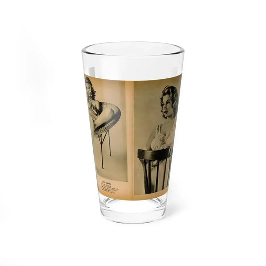Anita Ekberg #443 - Bachelor Pin-Ups Issue #01 Mag. '57 - 2 Pages, 3 B&W Photos, Caption & Brief Article (Vintage Female Icon) Pint Glass 16oz 16oz - Go Mug Yourself