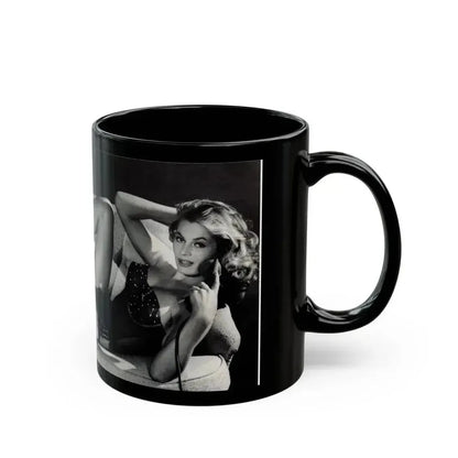 Anita Ekberg #445 - (Vintage Female Icon) Black Coffee Mug - Go Mug Yourself