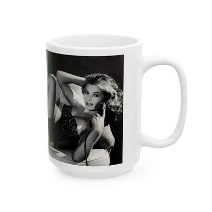 Anita Ekberg #445 - (Vintage Female Icon) White Coffee Mug - Go Mug Yourself
