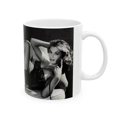 Anita Ekberg #445 - (Vintage Female Icon) White Coffee Mug - Go Mug Yourself