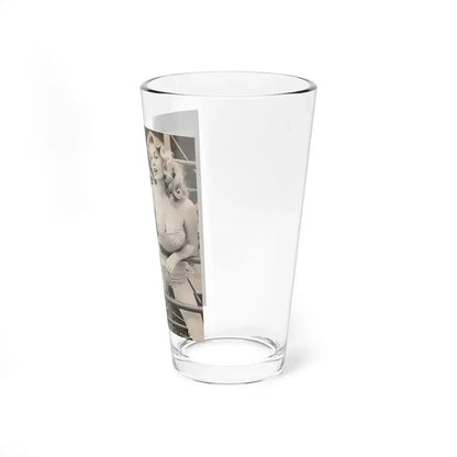 Anita Ekberg #447 - 1 Page, 2 B&W Photos from After Hours Vol. 1, No. 4 '57 Mag. (Vintage Female Icon) Pint Glass 16oz - Go Mug Yourself