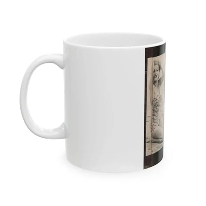 Anita Ekberg #447 - 1 Page, 2 B&W Photos from After Hours Vol. 1, No. 4 '57 Mag. (Vintage Female Icon) White Coffee Mug - Go Mug Yourself