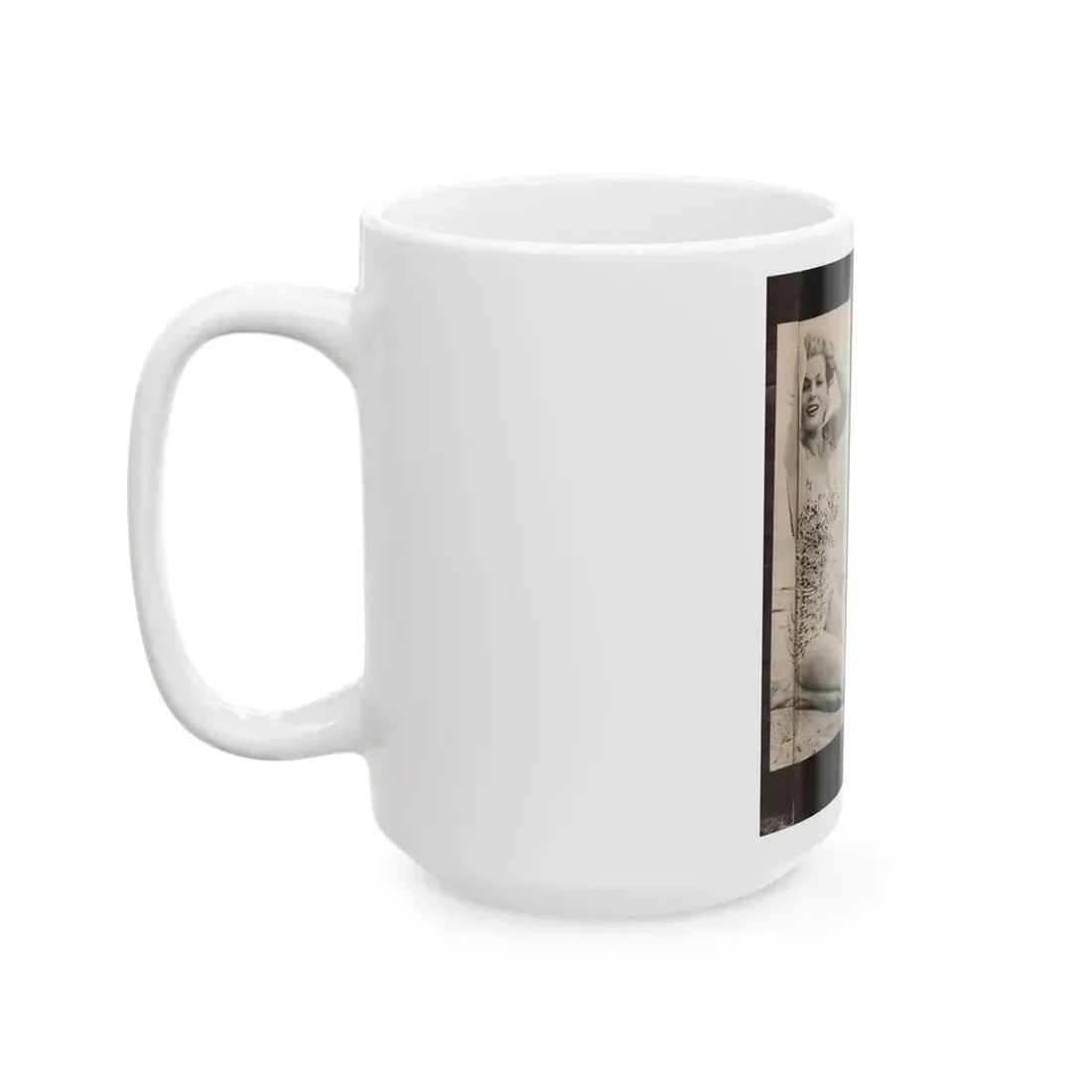 Anita Ekberg #447 - 1 Page, 2 B&W Photos from After Hours Vol. 1, No. 4 '57 Mag. (Vintage Female Icon) White Coffee Mug - Go Mug Yourself
