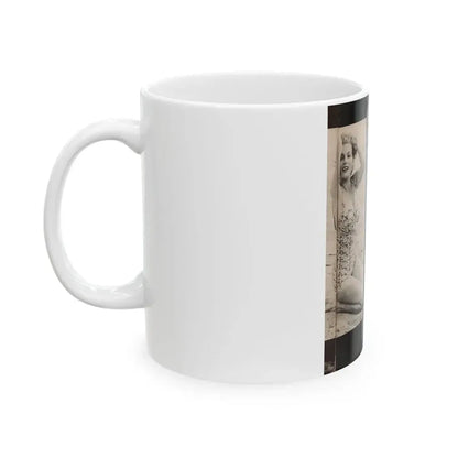 Anita Ekberg #448 - 1 Page, 2 B&W Photos from After Hours Vol. 1, No. 4 '57 Mag. (Vintage Female Icon) White Coffee Mug - Go Mug Yourself