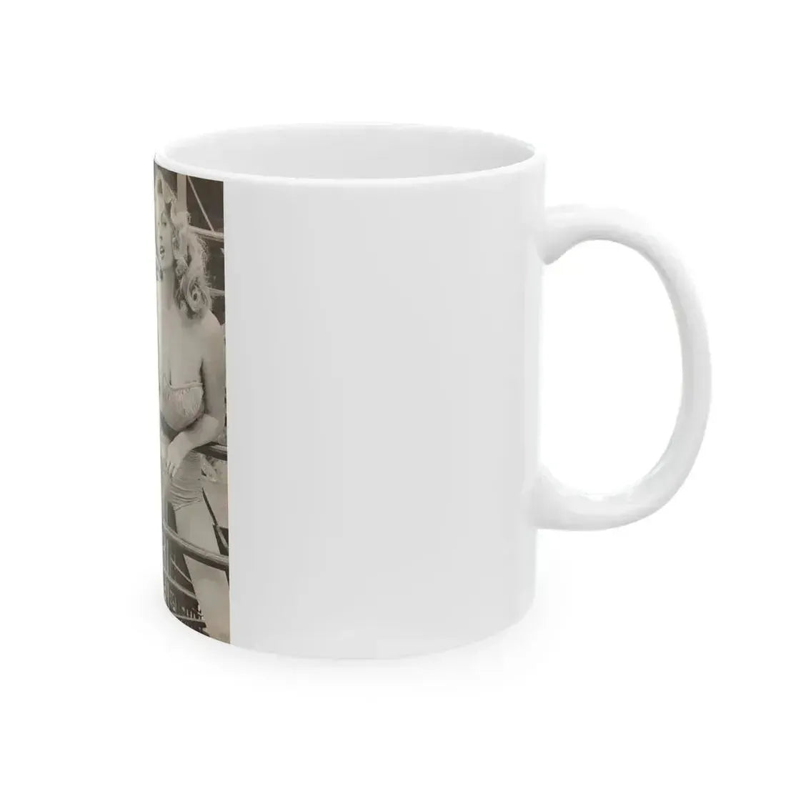 Anita Ekberg #448 - 1 Page, 2 B&W Photos from After Hours Vol. 1, No. 4 '57 Mag. (Vintage Female Icon) White Coffee Mug - Go Mug Yourself