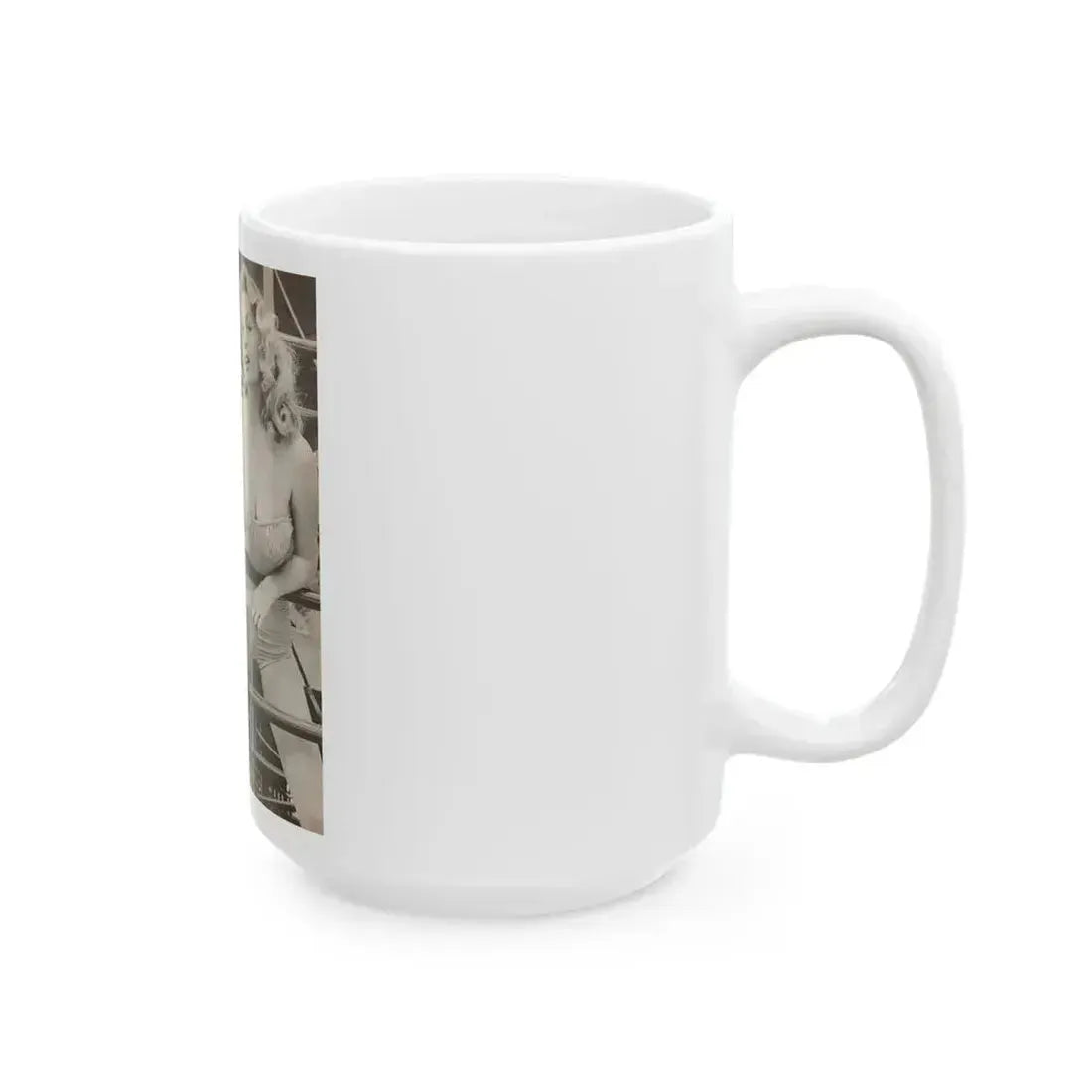 Anita Ekberg #448 - 1 Page, 2 B&W Photos from After Hours Vol. 1, No. 4 '57 Mag. (Vintage Female Icon) White Coffee Mug - Go Mug Yourself