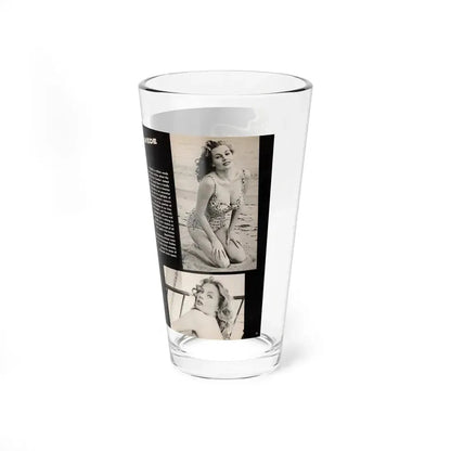 Anita Ekberg #449 - 2 Pages, 3 B&W Photos, Headline & Short Article from After Hours Vol. 1, No. 4 '57 Mag. (Vintage Female Icon) Pint Glass 16oz - Go Mug Yourself