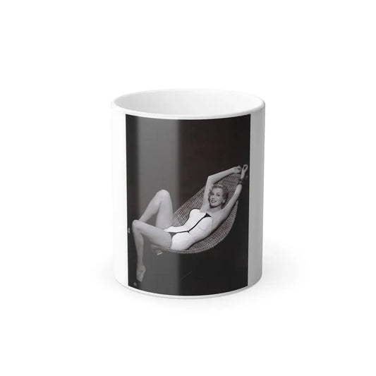 Anita Ekberg #451 - 8x10 B&W Pin-Up Photo HQ Re-Print (Vintage Female Icon) Color Changing Mug 11oz 11oz - Go Mug Yourself