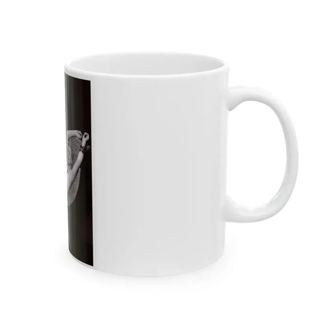 Anita Ekberg #451 - 8x10 B&W Pin-Up Photo HQ Re-Print (Vintage Female Icon) White Coffee Mug - Go Mug Yourself